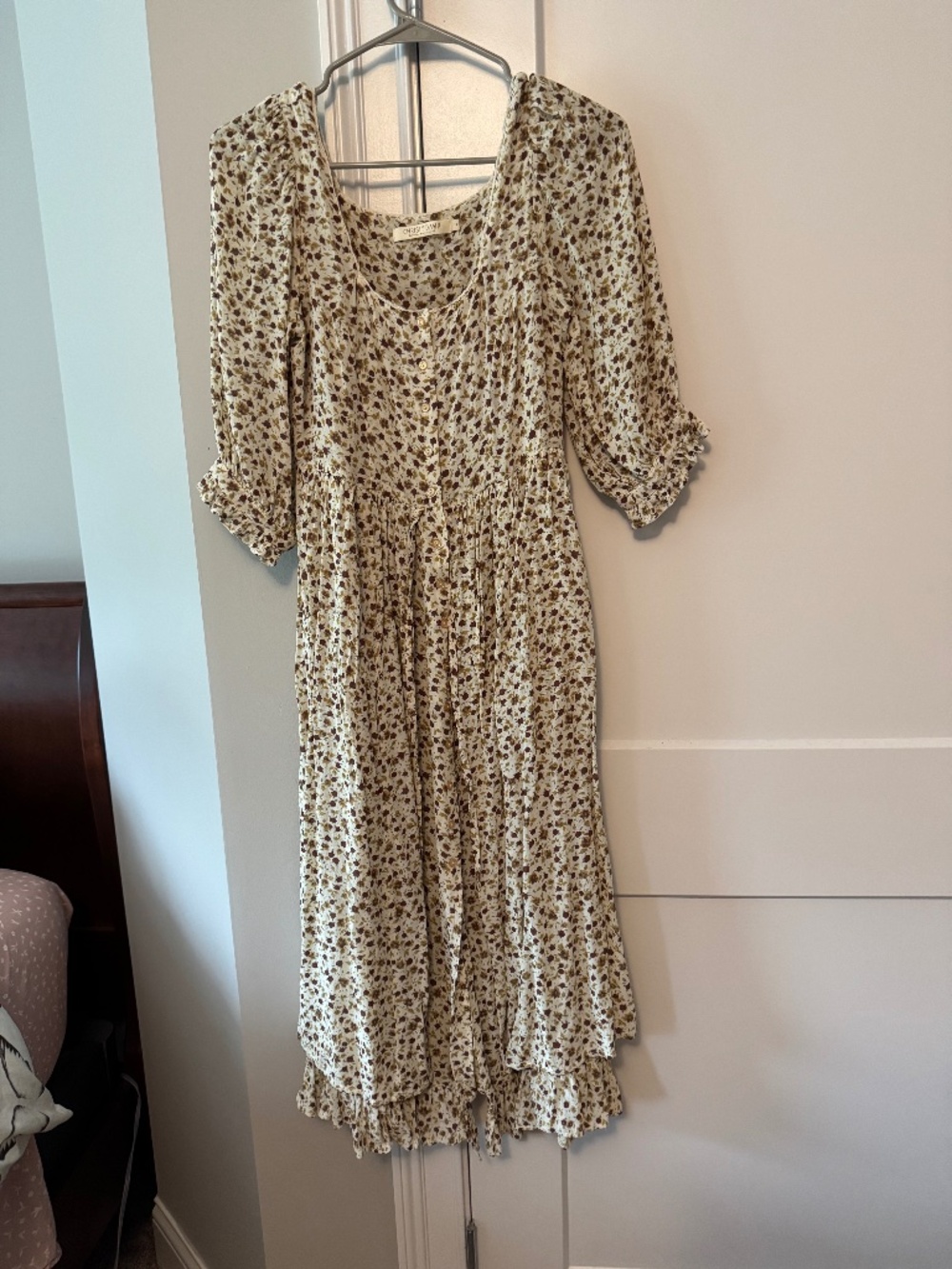 Christy Dawn 3/4 Sleeve Floral Dress